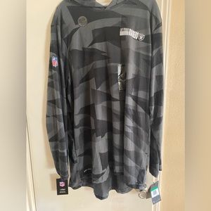 NFL-NIKE—LAS VEGAS RAIDERS—HOODED TEE SHIRT—XL